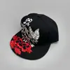 Novo boné de beisebol estilo chinês aba reta padrão bordado masculino e feminino proteção solar tendência nacional retrô hip-hop boné bico de pato atacado