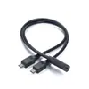 Cable de carga tipo C hembra a 2 USB micro mini USB 3A para teléfonos móviles y tabletas