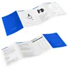 Impressão de Folheto Dobrável, Papel Revestido Espesso Personalizado, Cartão Branco Holandês, Pedido Mínimo de Uma Peça, Manual Multilíngue Transfronteiriço