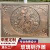 Decoración de pared con fondo histórico y cultural personalizado en relieve de cobre imitación de FRP para interiores escultura de relieve de cobre imitación cobre forjado