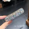 Pinza BB de corazón con pedrería de estilo coreano y japonés de alta resistencia, pinza BB lateral versátil y elegante, popular para controlar el cabello suelto, a la moda y con estilo para mujeres