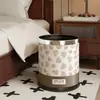 Papelero Retro Francés M^ para Sala de Estar, Dormitorio, Dormitorio Estudiantil, Cocina, Baño del Hogar, Gran Capacidad, Papel de Alto Valor