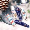 Pegatinas para Uñas de Navidad al por Mayor ins Caliente Papá Noel Copo de Nieve Calcetines de Regalo Pegatinas para Uñas de Dibujos Animados