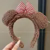 2026 Nova Faixa de Cabelo de Pelúcia para Lavar o Rosto Outono Inverno para Mulheres Faixa de Cabelo Estilo Ins Faixa Versátil para Controlar Fios Soltos Presilha de Cabelo Acessórios de Cabelo