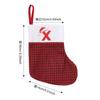 Decoraciones Navideñas Transfronterizas Calcetines Navideños con Letra Inglesa Roja Pequeño Colgante Decoración para Fiesta Bolsa de Regalo para Niños