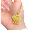 Colgante de bolso con cierre Fuyi con diamantes filamentosos de Shajin de Vietnam para mujer, ligero, de lujo, con cierre seguro, cadena de clavícula