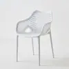 Silla de Plástico con Respaldo, Silla Casual para Comedor, Silla con Respaldo Estilo Nórdico, Silla de Comedor Simple Engrosada Moderna para Uso en el Hogar