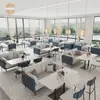 Cabines de Sofá Simples para Reuniões e Recepção para Lojas de Chá de Leite, Lanchonetes, Cafeterias, Restaurantes Ocidentais, Salões de Beleza e Escritórios de Vendas