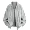 Suéter Casual de Punto para Hombre Otoño/Invierno 2026 con Cuello de Solapa y Media Cremallera, Chaqueta Pulóver Estilo Old Money, Venta al por Mayor de Fábrica Transfronteriza