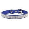 Collar para gato de cuero brillante con diamantes de imitación, color caramelo, cuidadosamente seleccionado, disponible en Amazon. Collar para perro de varios tamaños al por mayor.