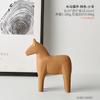 Ornamentos de Cavalo de Madeira Criativos Nórdicos Moderno Minimalista Casa Sala de Estar Gabinete de TV Adega Decorações Quarto Infantil Explosão Transfronteiriça