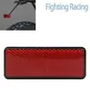 Placa refletora quadrada refletiva modificada para motocicleta refletor para-lama traseiro de bicicleta elétrica dispositivo de aviso de freio