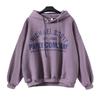 Terciopelo y Ropa Gruesa de Otoño e Invierno Aliexpress Transfronterizo Nuevo Sudadera con Estampado de Letras para Estudiantes para Mujer, Estilo Holgazán, Versátil y Holgado