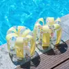 En Stock Mayorista Engrosado Inflable Macarrón Mangas de Agua Adulto Doble Airbag Flotador de Natación Anillo para Brazos Flotador Infantil Transfronterizo