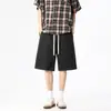 Tela de Algodón Puro Lavado Vintage Dopamina Marca de Moda para Hombre Shorts de Cinco Puntos Nuevos Pantalones Deportivos Casuales Holgados