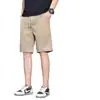 Shorts Casuais de Seda Gelada de Secagem Rápida para Homens, Roupa de Verão com Bolsos com Zíper, Caimento Solto, Tamanho Grande, Calças de Cinco Pontos Oversized