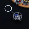 Hub de rueda de freno de metal giratorio colgante de llave negra de una pistola regalo de vacaciones Llavero de pinza de cubo de rueda Mercedes-Benz