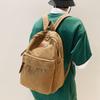 Mochila Escolar de Lona Lavada Estilo Hong Kong para Estudiantes Universitarios Masculinos Estilo Coreano Estudiante de Secundaria Mochila Simple Retro Bolso de Viaje para Mujer