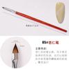 Set de bolígrafos para decoración de uñas herramienta de varilla de madera pincel tienda de arte de uñas dibujo pintado línea cabeza redonda bolígrafo de fototerapia tallado degradado bolígrafo floreciente