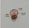 Gran Número de Anillos DIY Listos para Usar, Uñas de Chupete de Cabeza de Monje, Accesorios para Fundas de Teléfono Móvil, Uñas Decorativas, Piezas de Coche con Anillos Grandes y Pequeños