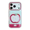 Resina Epoxi Adecuada para Funda de Teléfono Apple 17 16Pro Transparente Hueca Diseño de Frutas iPhone 18 Cobertura Completa 14 Colorida Chapada en Oro