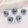 Cabeça de rosa retro europeia de imitação Acessórios de cabelo feitos à mão DIY Flor de seda Flor artificial Decoração de caixa de presente Arranjo de casamento