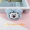 Nuevo colgante de peluche de cachorro de dibujos animados, broche, lindo accesorio para el pelo de niña, accesorios para bolso, ropa, al por mayor