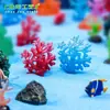 Decoraciones de paisajes en miniatura: peces pequeños creativos, tortugas, arrecifes de coral y rocas para acuarios; Accesorios y pequeños adornos para paisajismo de acuarios DIY