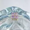 Aretes Colección Oro Morado Claro Aleación de Titanio Astmf-136 Titanio G23 Rosca Interna Zirconia Labret Accesorios para Piercing