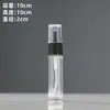 Frasco de Perfume de Vidro Preto Personalizado, Frasco Spray, Frasco Plástico com Bomba para Loção, Frasco Reutilizável, Frasco para Amostra Cosmética, Cabeça Spray