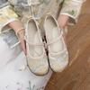 26 Zapatos Planos Nuevos de Estilo Chino Nacional de Moda Cheongsam, Zapatos Hanfu, Zapatos Cómodos Antideslizantes de Boca Baja para Abuela, Zapatos de Tela Retro de Satén de Seda