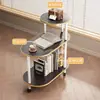 Mesa auxiliar simple y portátil para la sala de estar, adecuada para usar como mesa de café o mesita de noche en apartamentos pequeños