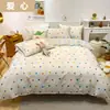 Algodón sarga sábana tela textil floral bebé estilo nórdico ropa de cama textil para el hogar tela al por mayor