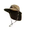 Chapéu de Proteção Solar para Uso Externo Masculino, Proteção de Pescoço para o Verão, Chapéu de Pescador Anti-UV, Secagem Rápida para Acampamento, Pesca e Montanhismo