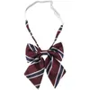 Camisa con Pajarita Borgoña para Niñas jk Accesorios de Lazo Estilo Preppy Estudiante Ropa de Marinero Ropa de Soltero Cuello Raíz de Pluma Flor