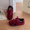 Tênis Retrô Versátil Forrest Gump para Meninas Estilo Outono para Meninos Velcro Solado Macio Antiderrapante Calçados Infantis Kids Tênis Esportivo Color Block