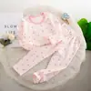 Outono Infantil Crianças Médias e Grandes Algodão Lycra Sem Costura Roupa Íntima Infantil Conjunto Roupas de Casa Outono para Meninos Calças de Outono Pijama para Meninas