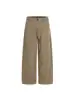 Calça de Trabalho Rumei Estilo Retrô Americano Patchwork Desconstruído Lavada para Homens, Primavera High Street Solta de Perna Larga Comprimento Total