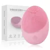 Amazon Nuevo Hogar Belleza Cepillo Limpiador Facial Masajeador Eléctrico Limpiador Facial de Silicona Limpiador Ultrasónico de Lana Suave