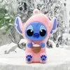 Nuevo Llavero de Muñeca Stitch Caja Sorpresa Stitch Postre Lilo y Stitch Plástico Blando PVC Colgante Pequeño para Mochila Escolar