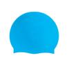 Gorro de natación de silicona para adultos y niños, venta directa de fábrica, protección auditiva universal, impermeable, 50 g, logotipo fijo, no elástico.
