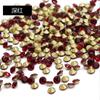 Atacado Vidro Colorido Strass Cristal Redondo Imitação Diamante Tcheco Acessórios para Joias DIY Diamante de Ponta para Unhas Comércio Internacional A Diamante