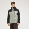 Chaqueta de montaña 3 en 1 para mujer estilo Burton, totalmente sellada térmicamente, para exteriores, cortavientos e impermeable, con abrigo de plumas para hombre