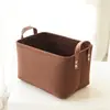 Cesta de Almacenamiento de Fieltro Caja de Almacenamiento para Armario Caja de Almacenamiento para Ropa Cesta de Almacenamiento de Fieltro a Prueba de Polvo Cesta de Almacenamiento para Juguetes