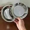 Placa de Acero Inoxidable 316, Plato de Cena, Plato para Servir, Plato para Empanadas Doméstico, Plato para Servir de Gama Alta, Plato para Snacks, Plato Redondo para Niños