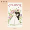 Tarjetas de agradecimiento de boda, tarjetas de felicitación de bendición para la pareja de bodas, tarjetas decorativas para caja de regalo de compromiso, disponibles en varios tamaños