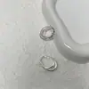 Nuevos Pendientes Sencillos de Tres Líneas con Rayas en Forma de U para Mujer, Moda Personalizada, Pendientes Estilo Ins Europeo y Americano, Pendientes de Lujo Accesible