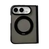 Aplicável à Capa de Celular Mate com Sensação de Pele Duo para iPhone com Suporte Magnético Rotativo Cobertura Total Dobrável Anti-queda Protetora para Apple