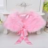 Chal de Capa para Niñas Dropshipping 2026 Nueva Moda Estilo Coreano Chal Peludo Accesorio para Vestido Infantil