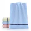 Toalla Gruesa Absorbente de Algodón Puro Envío Directo Todo Algodón Color Sólido Sección Toalla Facial para el Hogar Regalo Regalo de Devolución Venta al por Mayor